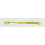 Finess Worm 4" Chatreuse / Red Flake