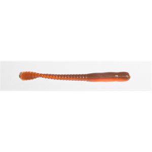 Finess Worm 4'' Orange / Brown Laminate
