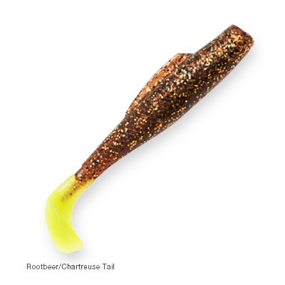 ZMAN Minnowz 3" Rootbeer / Chartreuse Tail 6 / Pack